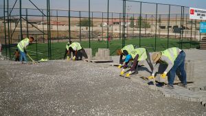 Haliliye’de Kilitli Beton Parke Çalışmaları Sürüyor 
