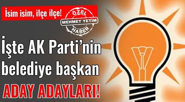 İşte Şanlıurfa'da resmi olarak başvuran Belediye Başkan Aday Adayları