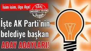 İşte Şanlıurfa'da resmi olarak başvuran Belediye Başkan Aday Adayları