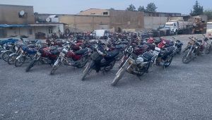 Şanlıurfa'da Yüzlerce Çalıntı Motosiklet Ele Geçirildi