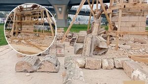 Anıt Çeşme'de restorasyon çalışmaları başladı