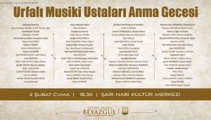 Büyükşehir’den Şanlıurfalı Ustaları Anma Gecesi