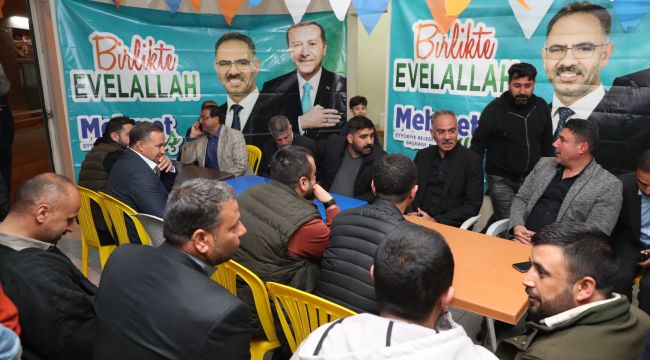 Eyyübiye’deki Badıllılar’dan Mehmet Kuş’a Destek