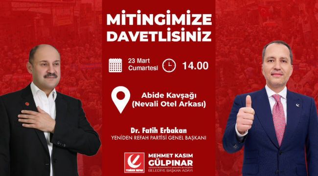 Kasım Gülpınar’dan Mitinge Davet