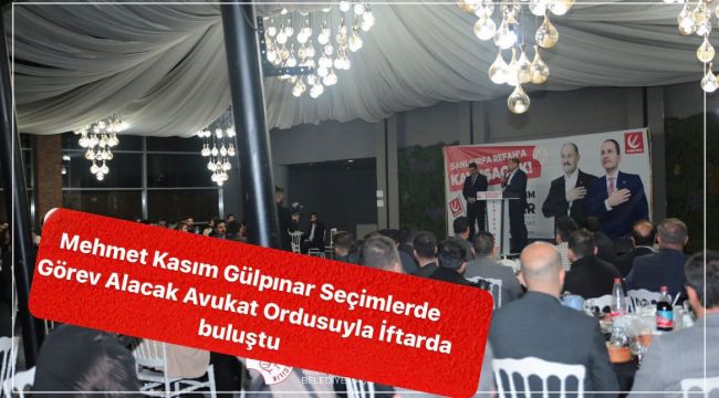 Mehmet Kasım Gülpınar Avukat Ordusuyla Seçime Giriyor..! 