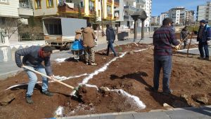 Yeni parkta hummalı çalışmalar sürüyor