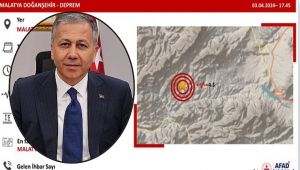 Bakan Yerlikaya'dan 4.5 büyüklüğündeki deprem ile ilgili açıklama