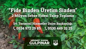 Büyükşehir’den ‘’Fide Bizden Üretim Sizden’’ Projesi