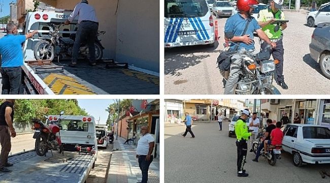 Ceylanpınar'da motosiklet sürücülerine ceza yağdı!