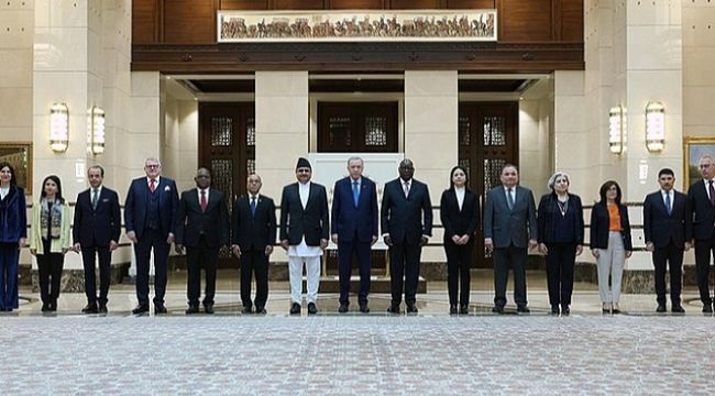 Cumhurbaşkanı Erdoğan, 7 ülkenin büyükelçisini kabul etti