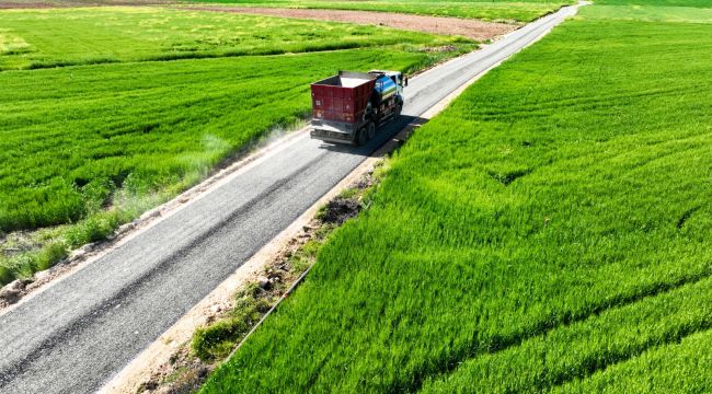 Harran Kırsalında Asfalt Çalışmaları Sürüyor