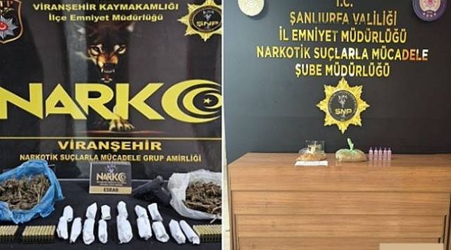 Şanlıurfa'da 3 zehir taciri yakalandı! 