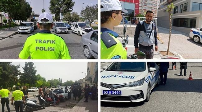 Urfa'da 71 motosiklet trafikten men edildi!
