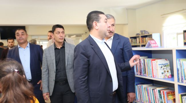 Başkan Özyavuz Kütüphanede Ders Çalışan Öğrencilerle Bir Araya Geldi