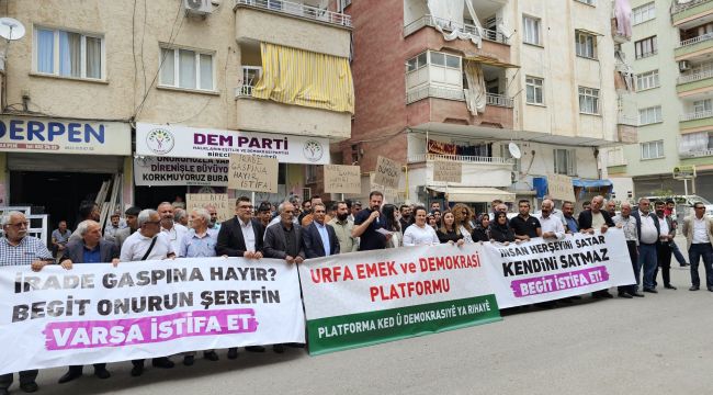 Emek örgütleri DEM Parti'ye saldırı protesto etti 