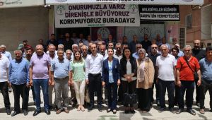 Hatimoğulları ve Bayıdır saldırıya uğrayan Birecik ilçe örgütünü ziyaret etti 