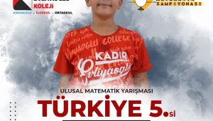 Kadir Evliyaoğlu koleji, Türkiye çapında bir dereceye daha imza attı