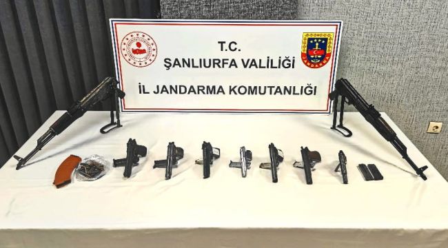 Şanlıurfa'da silah kaçakçılığı operasyonu!