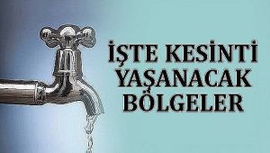 Urfa'da 14 mahallede su kesintisi yaşanacak