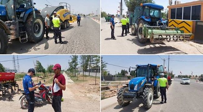 Urfa'da Motosiklet Ve Traktörlere Yönelik Denetim! 