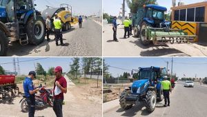 Urfa'da Motosiklet Ve Traktörlere Yönelik Denetim! 