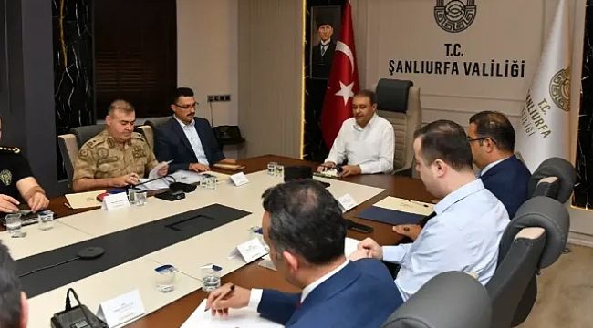 Vali Şıldak kurumlarla toplantı yaptı! Urfa'daki boğulma vakaları ele alındı!