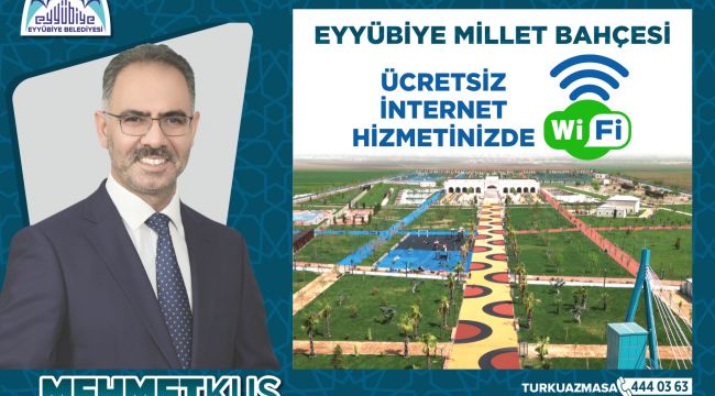 Eyyübiye Belediyesi’nden Ücretsiz İnternet Hizmeti