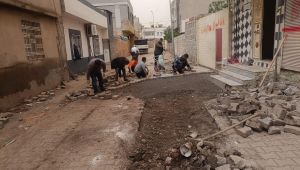 Viranşehir’de Tahrip Olan Yollar Onarılıyor