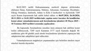 AFAD'tan Depremzedelere Önemli Duyuru: Borçlandırma İşlemleri Başlıyor