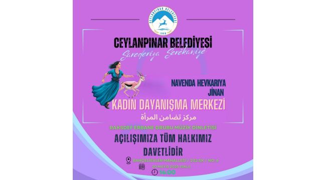 Ceylanpınar’da Kadın Dayanışma Merkezi açılıyor 