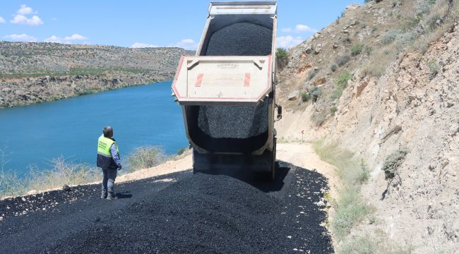 Halfeti Batık Şehrin Yolları Sıcak Asfaltla Buluştu