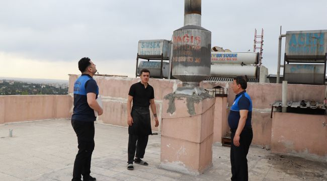 Haliliye Zabıtasından Pide Fırınlarına Baca Denetimi