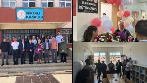 Siverek Şekerli İlkokulu’nda Nesrin Sipahi Kıratlı Kütüphanesi Açıldı: Eğitime Işık Tutan Bir Adım