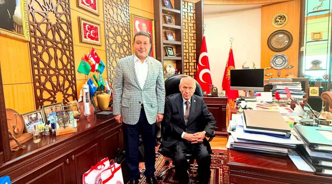 Başkan Özyavuz MHP Lideri Devlet Bahçeli'yi Ziyaret Etti