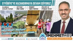 Eyyübiye Belediye Başkanı Mehmet Kuş Müjdeleri Sıraladı