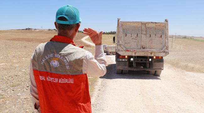 Haliliye Belediyesi’nden Büyük Mirdesi Kırsal Mahallesine Yol Hizmeti