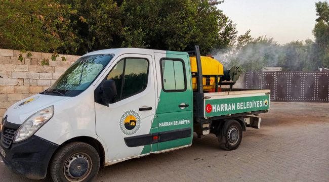 Harran'da İlaçlama Çalışmaları Halk Sağlığı İçin Devam Ediyor