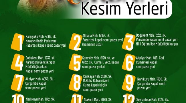 Karaköprü Belediyesi Kurban Bayramı Hazırlıklarını Tamamladı