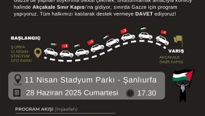 Şanlıurfa'dan Gazze İçin Araç Konvoyu ve Sınırda Nöbet Çağrısı