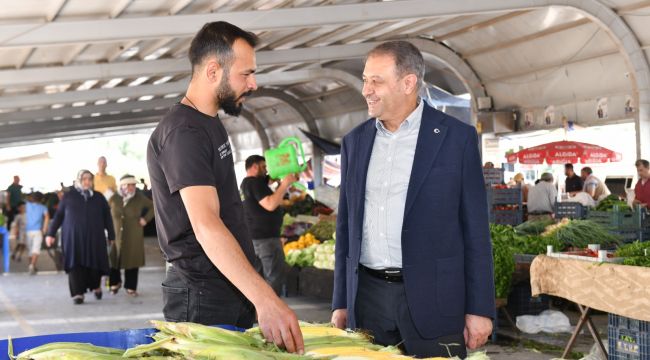 Valı Şıldak, Pazar Esnafını Ziyaret Etti