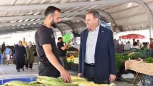 Valı Şıldak, Pazar Esnafını Ziyaret Etti