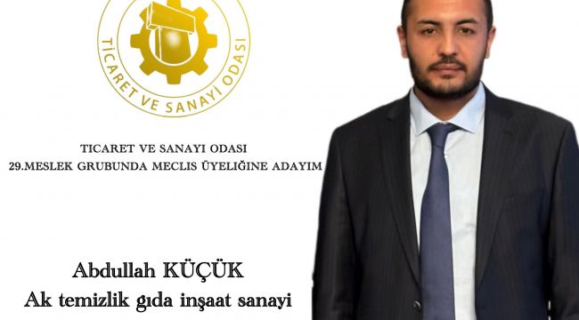 Abdullah Küçük, ŞUTSO Meclis Üyeliğine Adaylığını Açıkladı: 