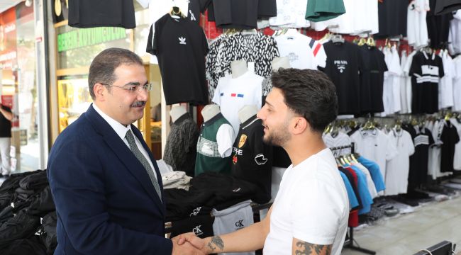 Başkan Canpolat, Açıksu Caddesi’nde Esnaf Ve Vatandaşlarla Buluştu