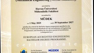 Harran Üniversitesi Mühendislik Fakültesi Uluslararası Akreditasyon Başarısı Elde Etti