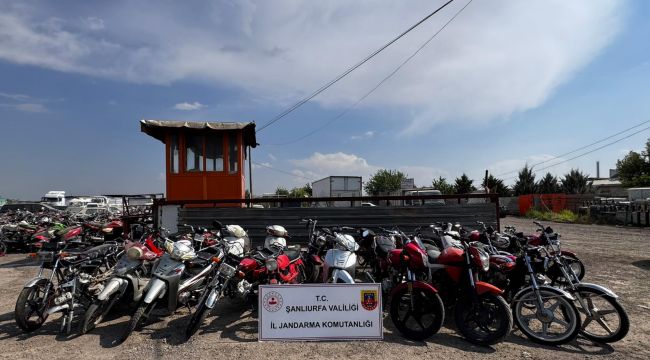 Şanlıurfa'da Motosiklet Hırsızlığına Darbe: Çok Sayıda Çalıntı Araç Ele Geçirildi