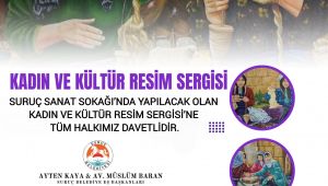 Suruç Belediyesi’nden “Kadın ve Kültür” Temalı Resim Sergisi