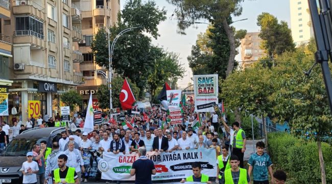 Urfa Sıcağında Gazze Yürüyüşü 