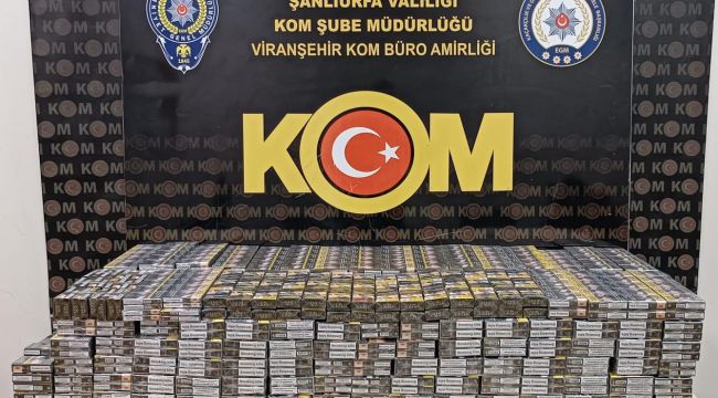 Şanlıurfa'da Kaçak Sigara Operasyonu: 55 Bin Paket Ele Geçirildi