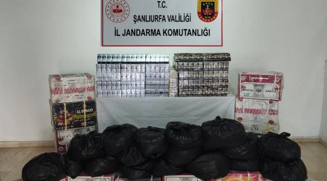 Şanlıurfa’da Kaçak Tütün ve Alkol Operasyonu