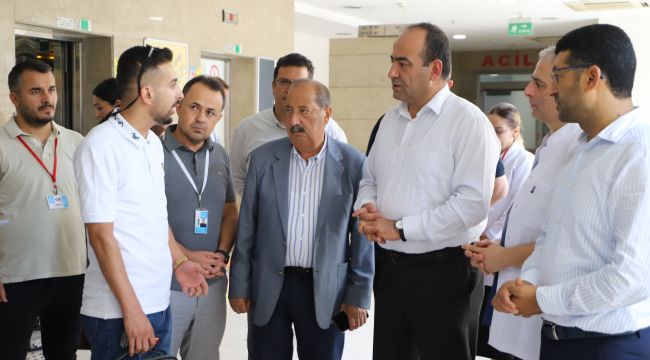 Şanlıurfa İl Sağlık Müdürü’nden Mehmet Akif İnan Eğitim ve Araştırma Hastanesi Haliliye Ek Hizmet Binasına Ziyaret